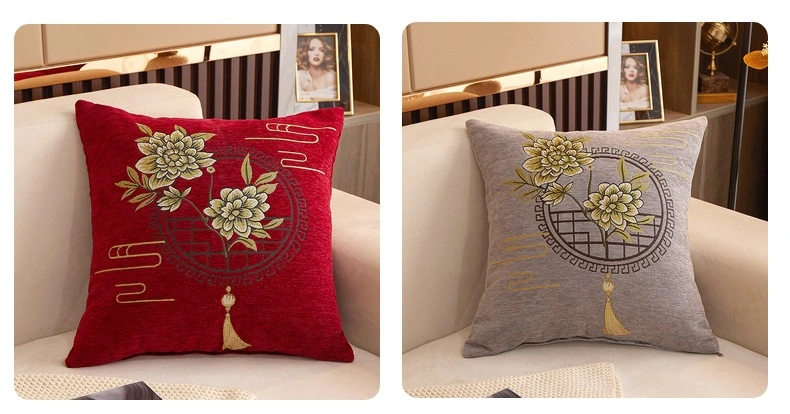 European-Style High-Precision Hot Drilling Sofa Cushion, Can Be Customized Luxury Tassel Pillowcase & Pillow Cover