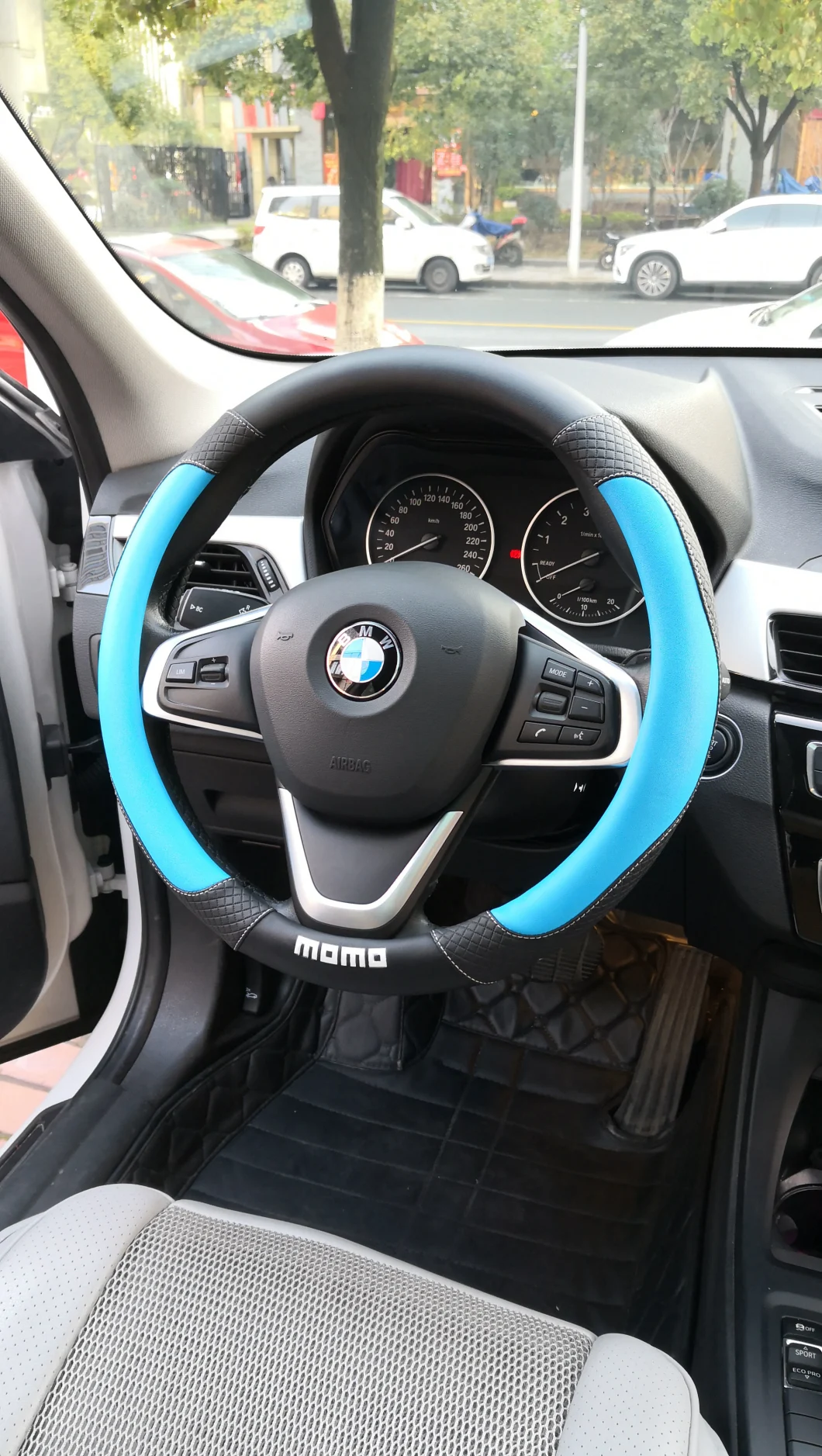 Momo Leather Car Steering Wheel Cover