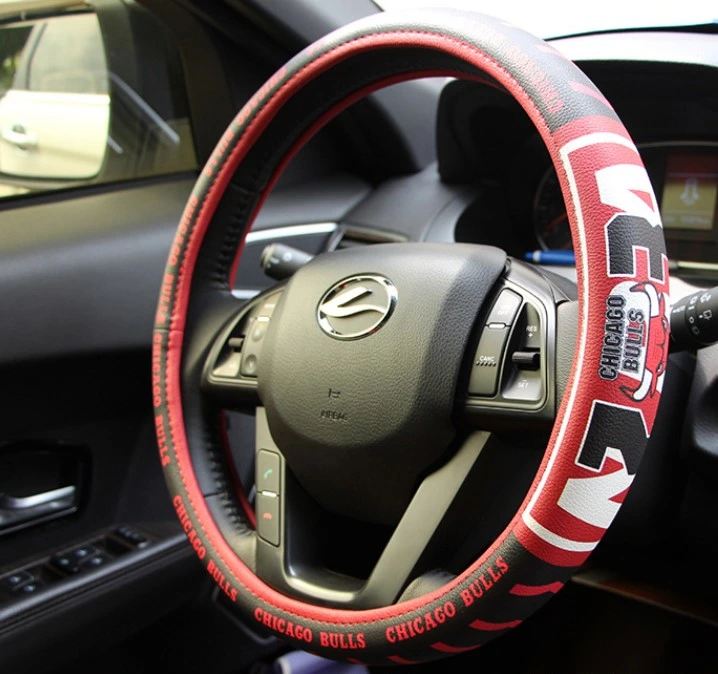 Driver′s Steering Wheel Cover Soccer Basketball Team Logo