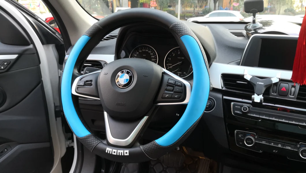 Momo Leather Car Steering Wheel Cover