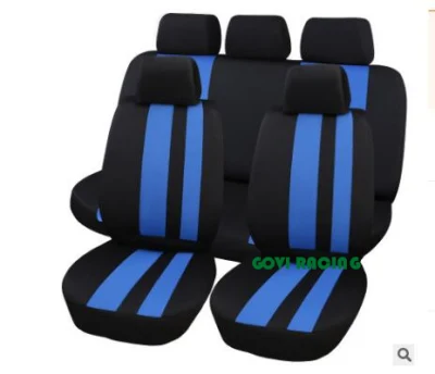 Coprisedile per auto in tessuto a maglia blu, cuscino sostitutivo per auto blu